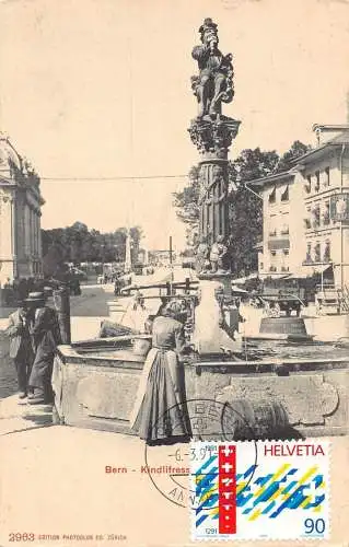 L295 Schweiz Bern Kindlifresserbrunnen Brunnenfrau Barrick Postkarte