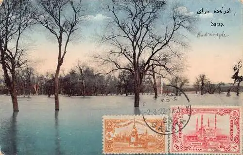 L149 Türkei 1922 Edirne Saray Vintage Postkarte