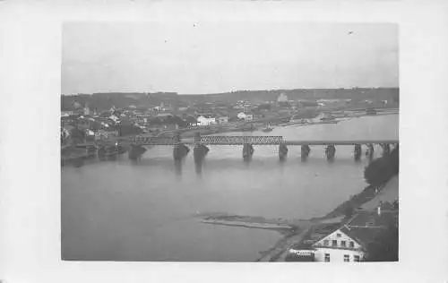 A850 Litauen Vytautas die Große Brücke Kaunas RPPC Vintage Postkarte