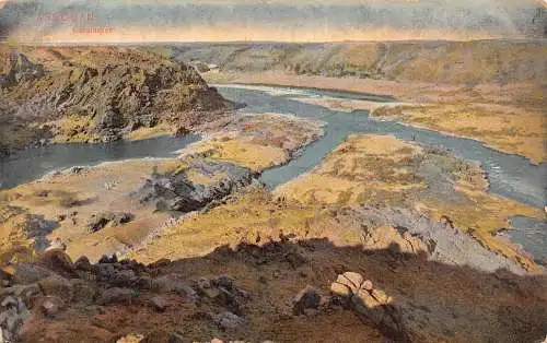A850 Ägypten Assuan Assouan Katarakt Landschaft Vintage Postkarte