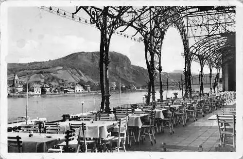A850 Deutschland 1961 Remagen am Rhein Blick zur Erpeler Ley Restaurant Postkarte