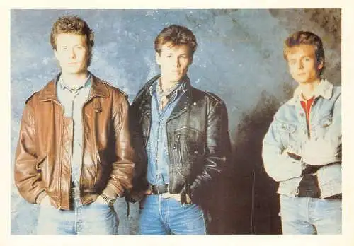 L291 Musikkapelle Pop a-ha Morten Harket Postkarte.