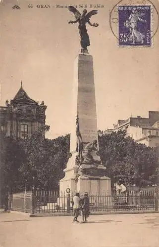 L129 Algerien 1924 Oran Denkmal Sidi Brahim Vintage Postkarte