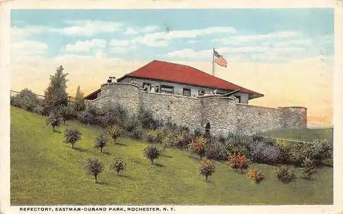 A848 US Refectory Eastman Durand Park Rochester New York Vintage Postkarte