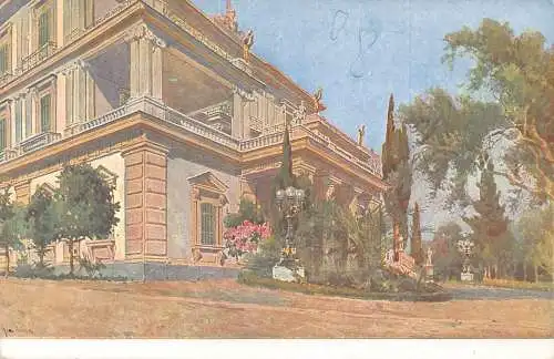 A851 Griechenland Achilleion Korfu Korfu Vintage Postkarte