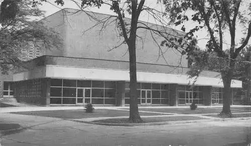 A848 US Illinois Wilmette Junior High School Auditorium Vintage Postkarte