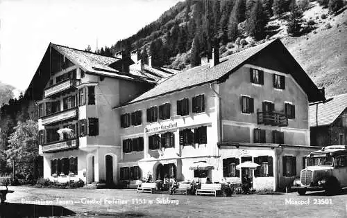 A851 Österreich Bernsteiners Wirtshaus Gasthof Pension Salzburg RPPC Postkarte