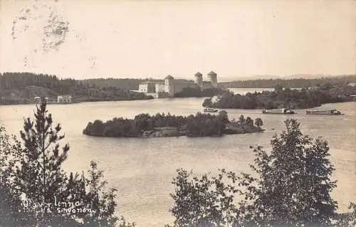 A852 Finnland 1931 Schloss Olavinlinna Savonlinna Vintage Postkarte