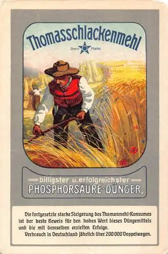 A853 Landwirtschaft Werbung Thomasschlackenmehl Säuredünger Postkarte