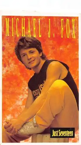 L288 Schauspieler Magazin Cover Michael J Fox Just Seventeen Postkarte