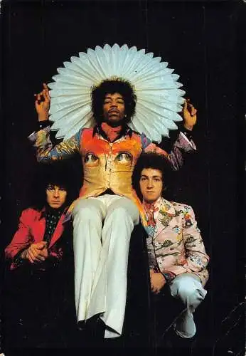 L288 Musikspieler Rock Jimi Hendrix Gitarrist Postkarte.