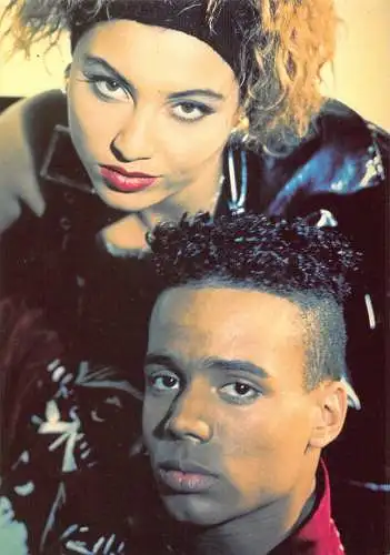 L289 Music Band 2 Unlimited Pop Dance Anita Doth Ray Slinggaard Postkarte