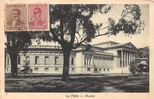L127 Argentinien 1922 La Plata - Museumsgebäude Vintage Postkarte