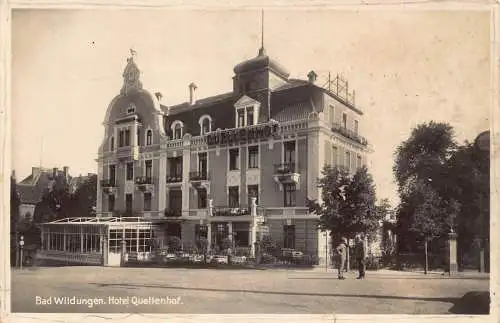 L088 Deutschland 1934 Bad Wildungen Hotel Quellenhof RPPC Vintage Postkarte