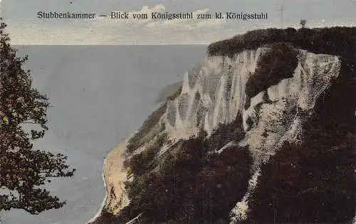 L087 Deutschland Blick vom Königsstuhl - Stubbenkammer Vintage Postkarte