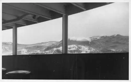  Norwegen Kreuzfahrtschiff auf Nordsee Echtfoto Postkarte