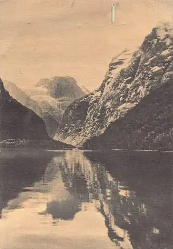 Norwegen Nordfjord Loenvann Vintage Postkarte