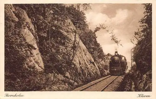 A045 Schweden Kleven Dampflok Bornholm Vintage Postkarte