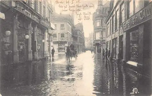 A854 Deutschland 1905 Kieler Straßenkutsche englischer Clubhotel Postkarte