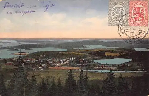 L149 Finnland 1920 Kuopio Vintage Postkarte