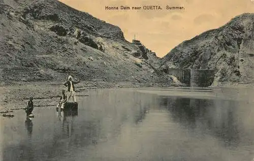 A857 Pakistan Honna Dam in der Nähe von Quetta Summer Vintage Postkarte
