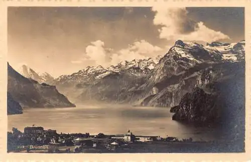 A041 Schweiz Brunnensee Vintage Postkarte