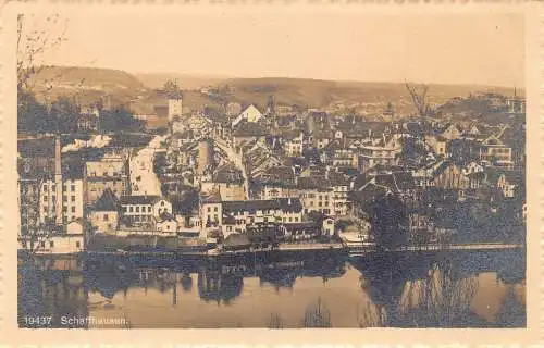 A040 Schweiz Schaffhausen Panorama Vintage Postkarte