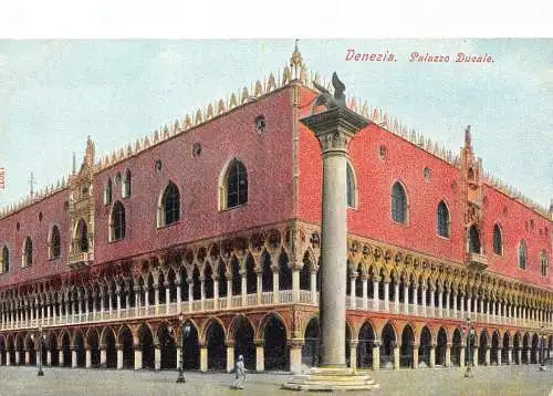 A039 Italien Venedig Venezia Palazzo Ducale Palast Vintage Postkarte
