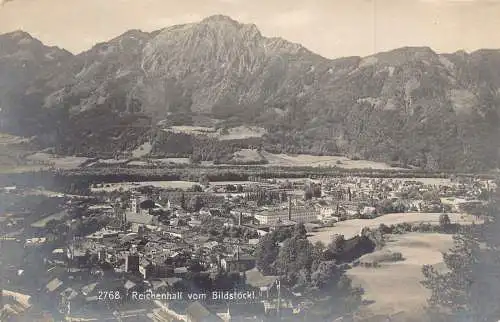 A038 Deutschland Reichenhall vom Bildstoeckl Berge Vintage Postkarte