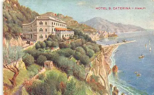 A863 Italien Hotel S Caterina Amalfi Vintage Postkarte