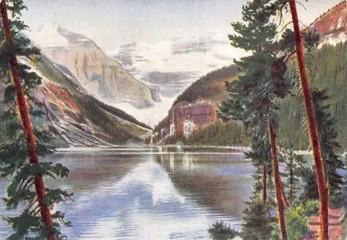 A863 Kanada Lake Louise Vintage Postkarte
