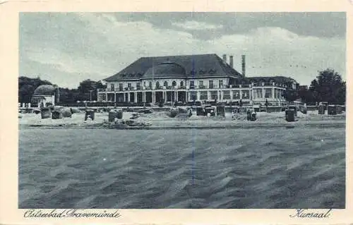L262 Deutschland 1928 Ostseebad Travemünde Kursaal Vintage Postkarte