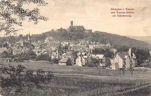 L262 Deutschland 1910 Koenigstein i Taunus vom Taunus Institut am Claerchenweg PC