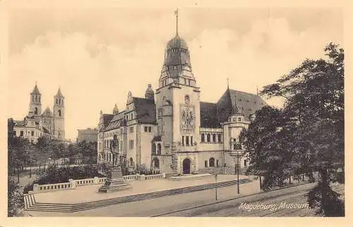 L262 Deutschland Magdeburg, Museum Vintage Postkarte