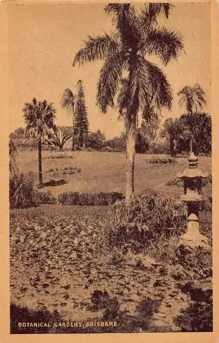 A858 Australia Botanical Gardens Vintage Postkarte