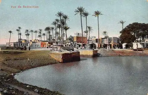 A857 Ägypten Vue de Bedrachien See Vintage Postkarte
