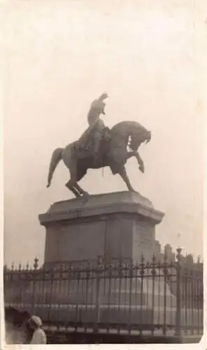 A858 Frankreich Cherbourg 1934 Napoleon Statue RPPC Vintage Postkarte