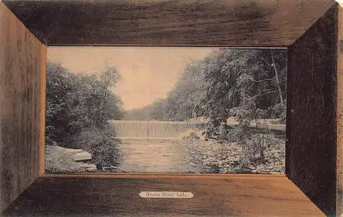 A861 US New York City 1908 Bronx River Falls Passepartout Postkarte