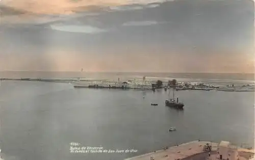 A857 Brasilien Bahia de Veracruz Alfondo el Castillo de San Juan RPPC Postkarte