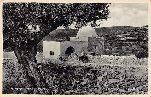 A858 Israel Bethlehem Grab Rahel Vintage Postkarte