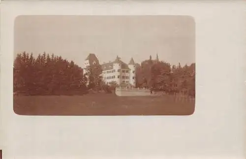 A232 Deutschland Echt Foto unbekanntes Schloss vielleicht Hotel Vintage Postkarte