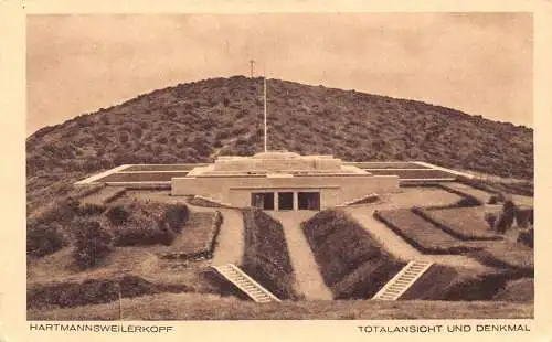 A234 Frankreich Hartmannswillerkopf Denkmal Vintage Postkarte