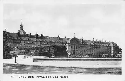 A235 Frankreich Hotel des Invalides Fassade Paris Vintage Postkarte