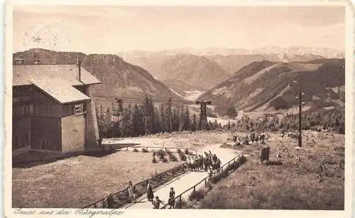 L306 Deutschland 1939 Bergstation mit Blick Hochschwabgruppe Buergeralpe Postkarte