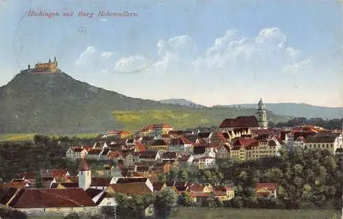 L306 Deutschland 1929 Hechingen mit Burg Hohenzollern Zitadelle Postkarte
