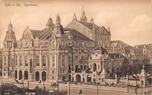 A866 Deutschland Köln a Rh Opernhaus Oper Köln Vintage Postkarte