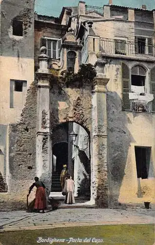 A867 Italien Bordighera Porta del Capo Vintage Postkarte