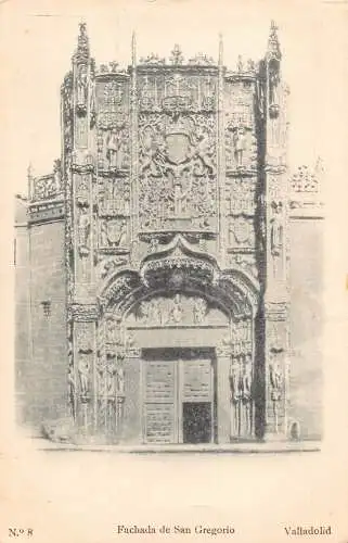 A869 Spanien Fachada de San Gregorio Valladolid Vintage Postkarte