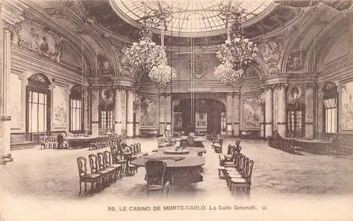 A871 Monaco Monte Carlo Salle Schmidt Zimmer Casino Postkarte
