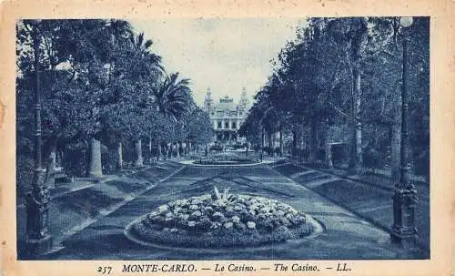 A872 Monaco Monte Carlo The Casino Vintage Postkarte
